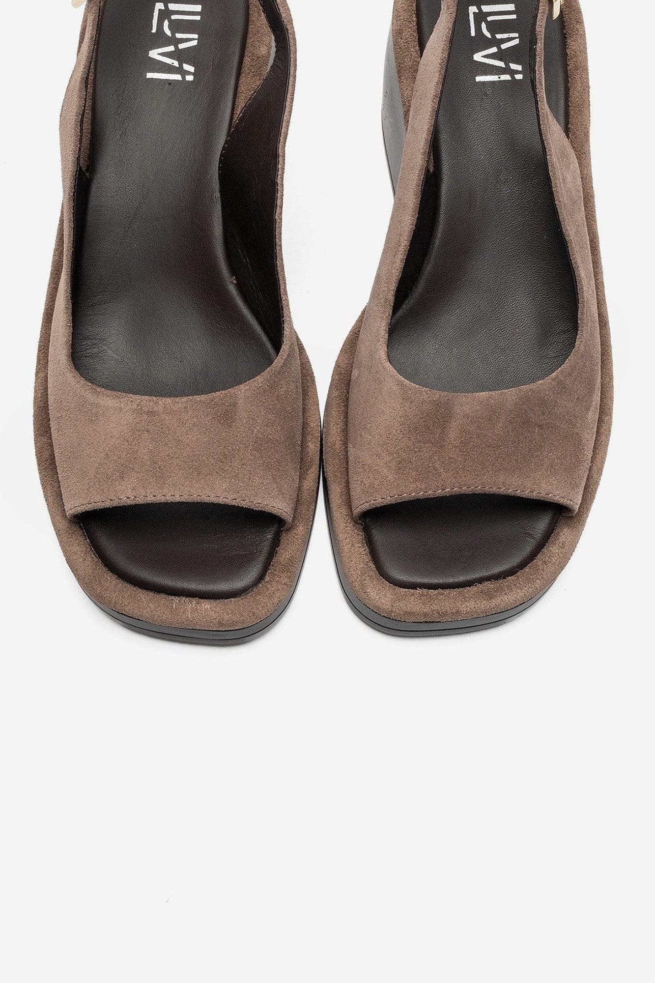 Forever & Always Shoes Orlena Leather Platform Wedge Sandal (Women ...