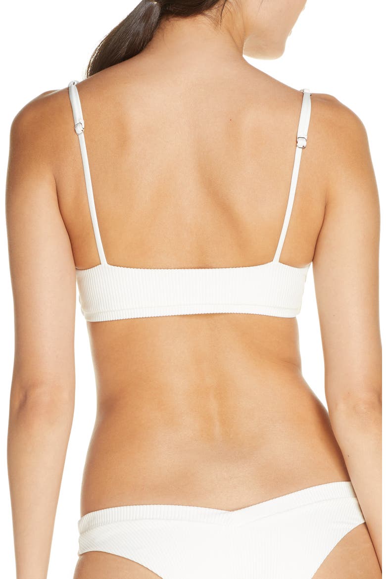 Austin Knot Bikini Top, Alternate, color, WHITE