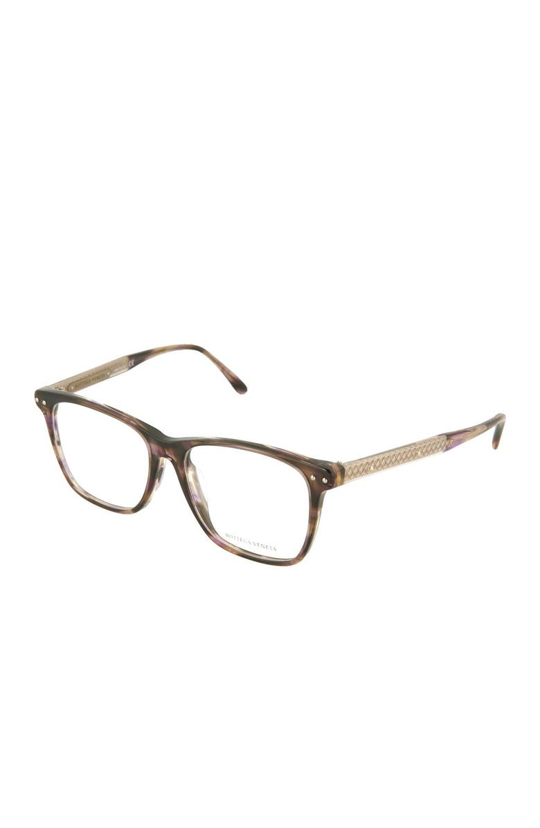 Bottega Veneta 54mm Square Optical Frames, Alternate, color,