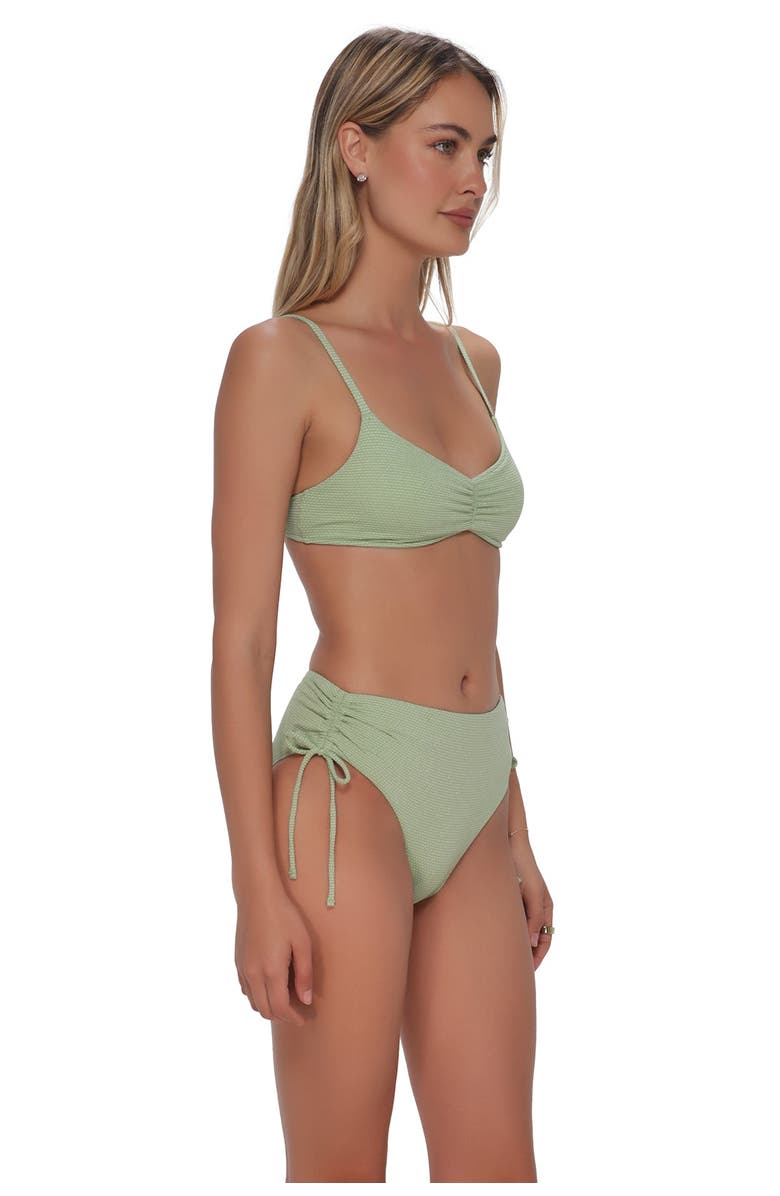 Swim Systems Sylvia Bralette Bikini Swimsuit Top, Alternate, color, Aloe Lurex