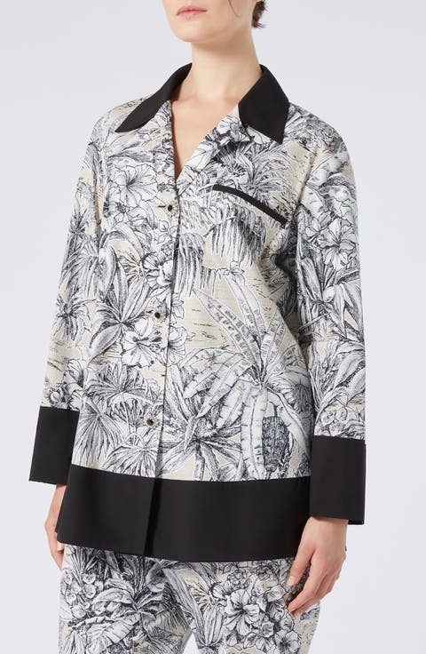 Poltava Stretch Poplin Shirt Jacket (Plus)