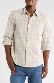 14th & Union Plaid Corduroy Button-Up Shirt