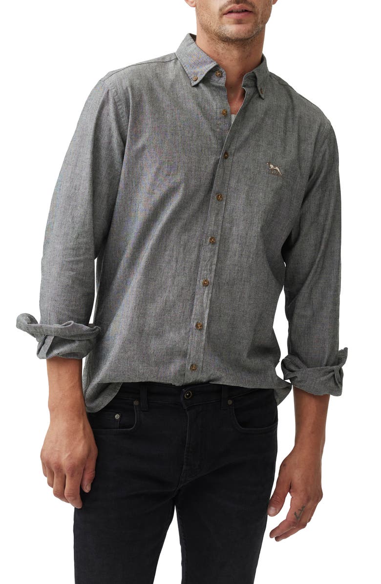 Rodd & Gunn Kirklands Original Fit Cotton Chambray Button-Down Shirt, Main, color,