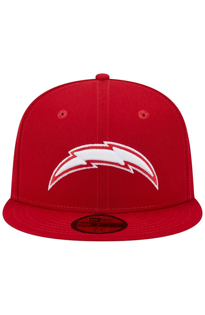 New Era Men's New Era Scarlet Los Angeles Chargers Super Bowl XXIX Main Patch 59FIFTY Fitted Hat, Alternate, color, 