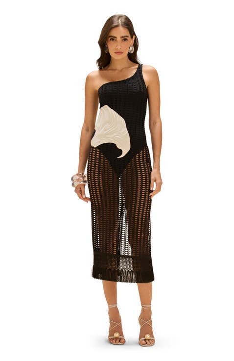Selene Mesh Printed Beach Dress