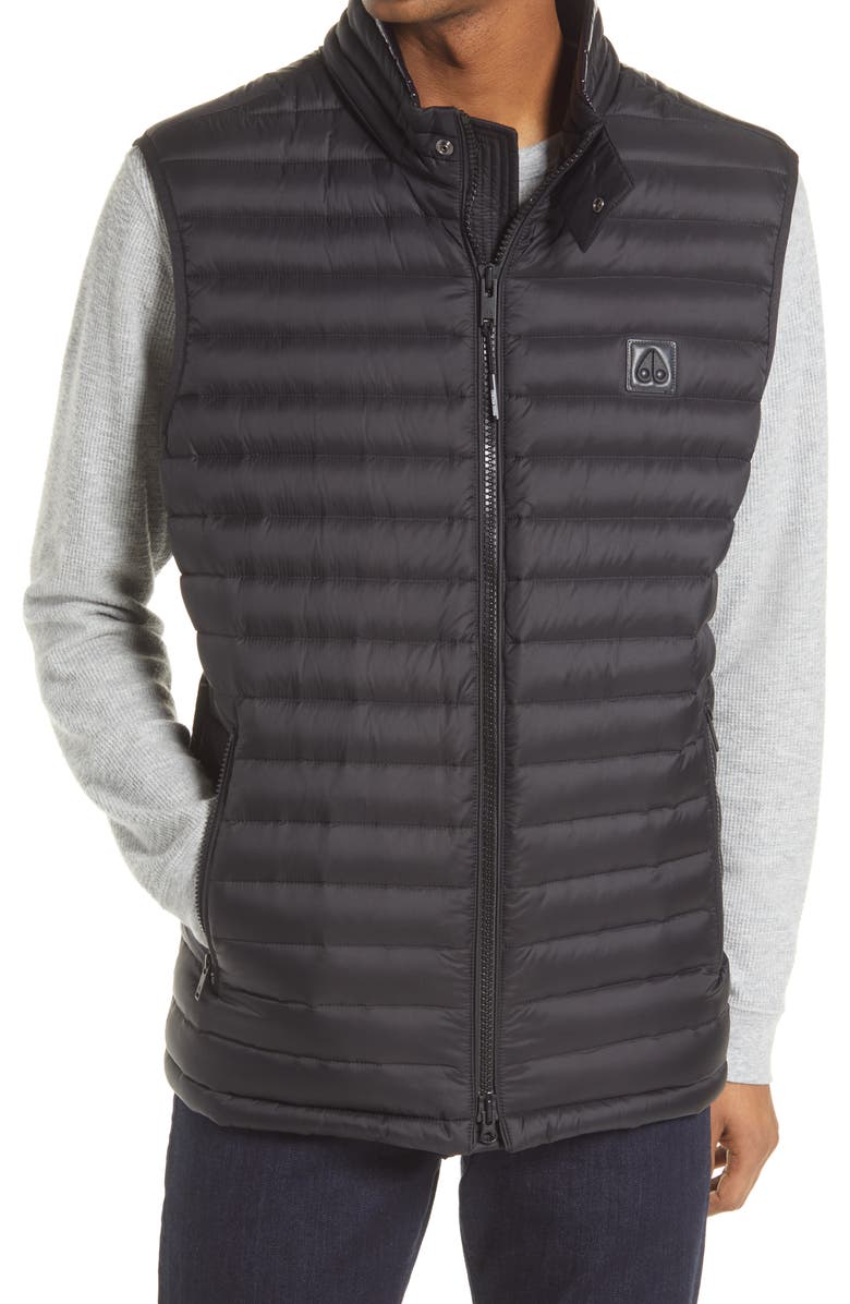 Moose Knuckles Men's Riggin Water Repellent 800 Fill Power Down Vest, Alternate, color,