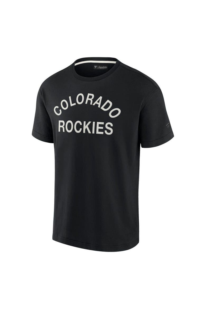 Unisex Fanatics Signature Black Colorado Rockies Elements Super Soft Short Sleeve T-Shirt, Alternate, color, Black