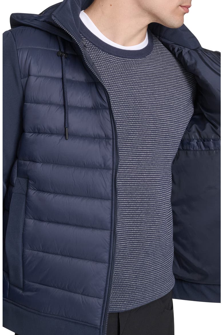 Quilted Zip-Up Jacket, Alternate, color, NAVY