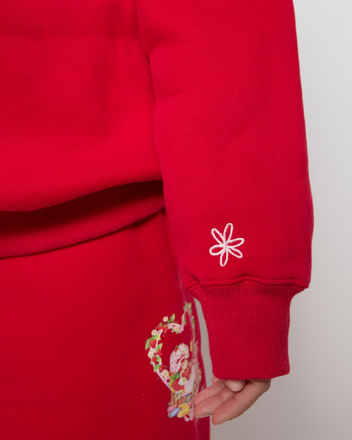 Samii Ryan Life Is Sweet Crewneck In Red
