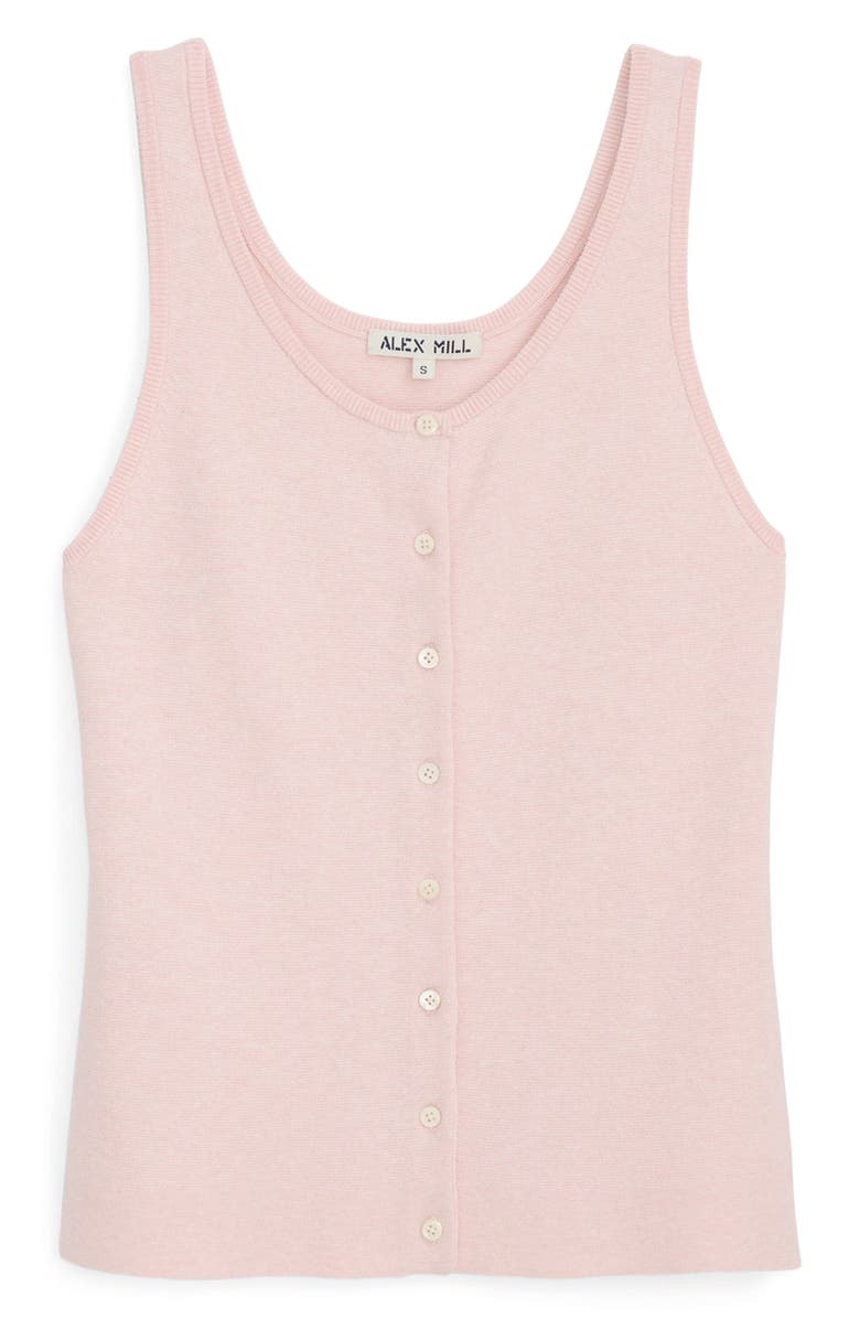 Alex Mill Louisa Cotton & Cashmere Vest, Alternate, color, Whisper Pink