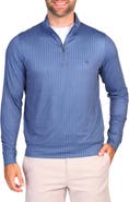 TailorByrd Golf Tees Print Quarter Zip Performance Pullover