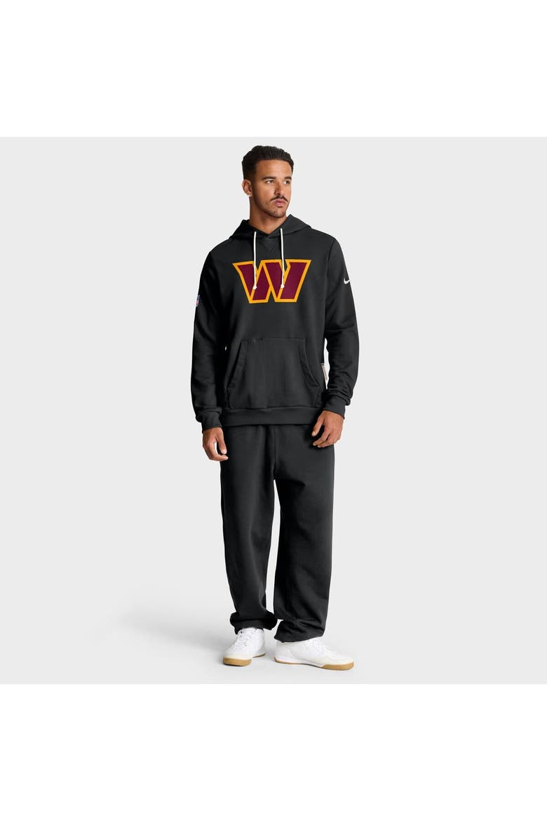 Men's Nike Black Washington Commanders Sideline Standard Issue Initial Home Dri-FIT Hoodie, Alternate, color, Black