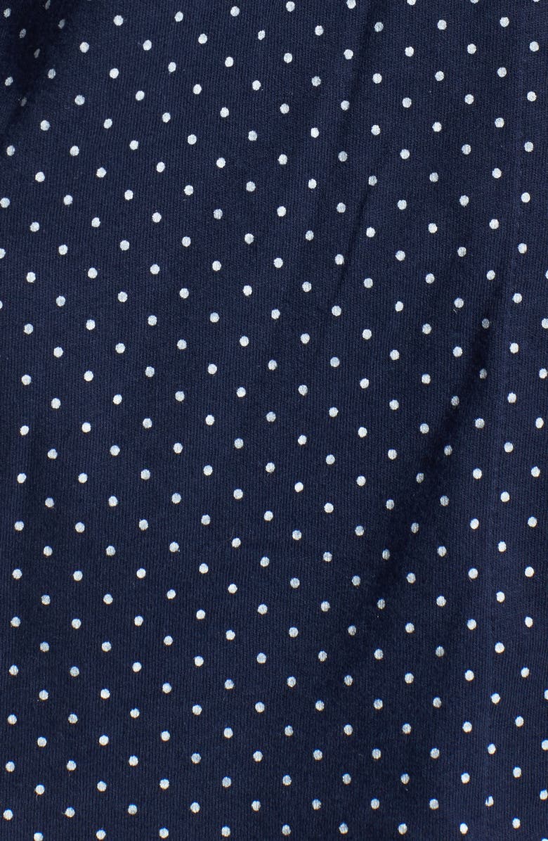 Lauren Ralph Lauren Knit Crop Cotton Pajamas, Alternate, color, Blue