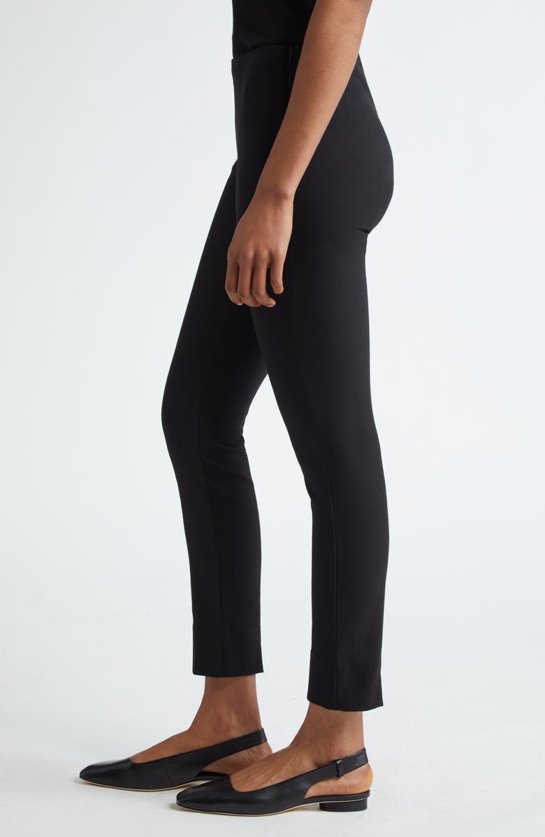 Vince Bobbi Mid Rise Stitch Front Seam Leggings, Alternate, color, Black