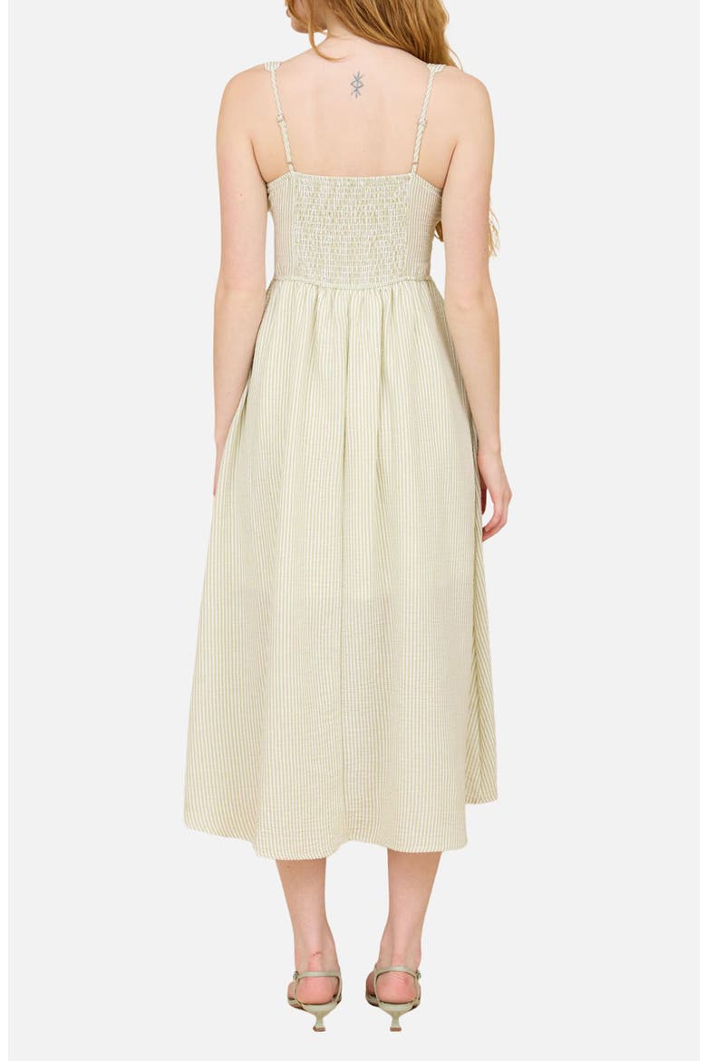 Sleeveless Midi Dress, Alternate, color, LIGHT OLIVE