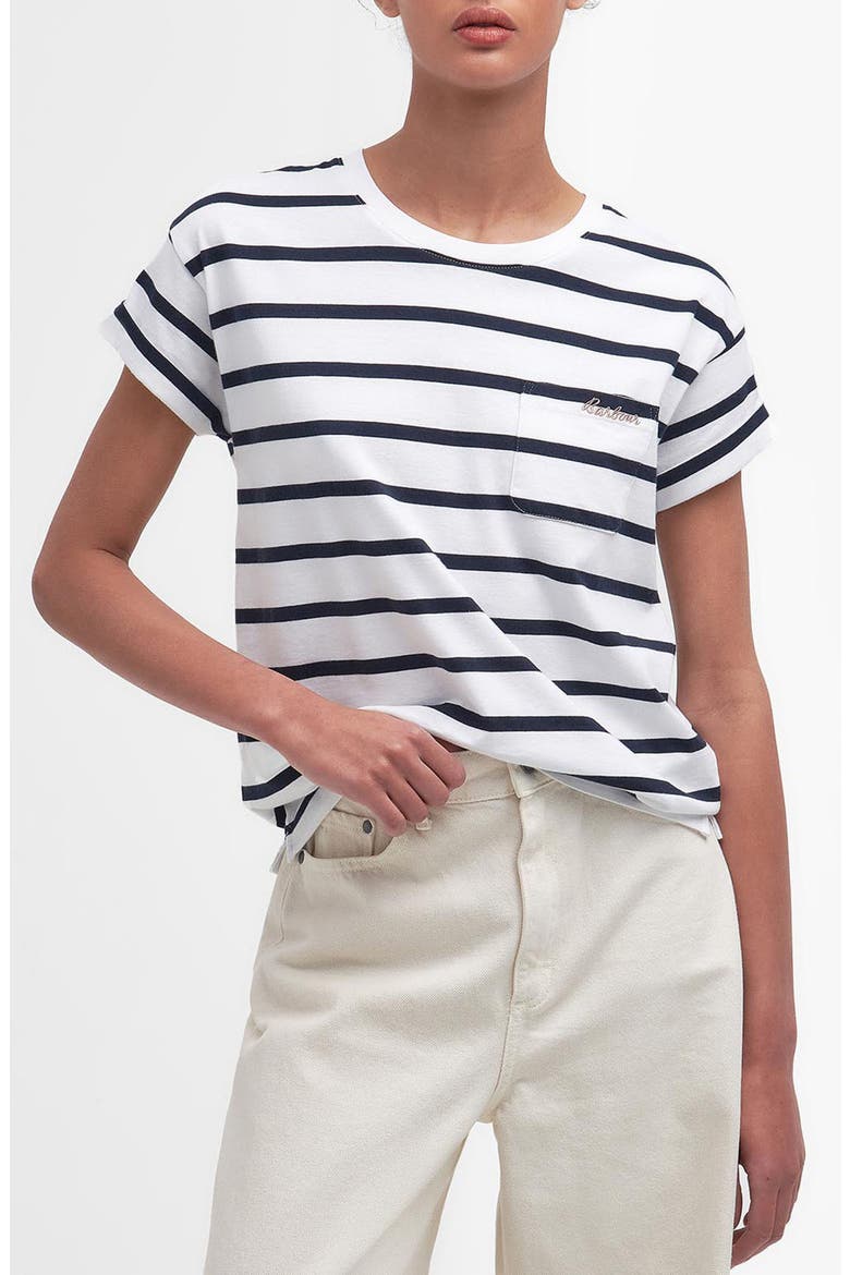 Otterburn Stripe T-Shirt, Main, color, WHITE/NAVY
