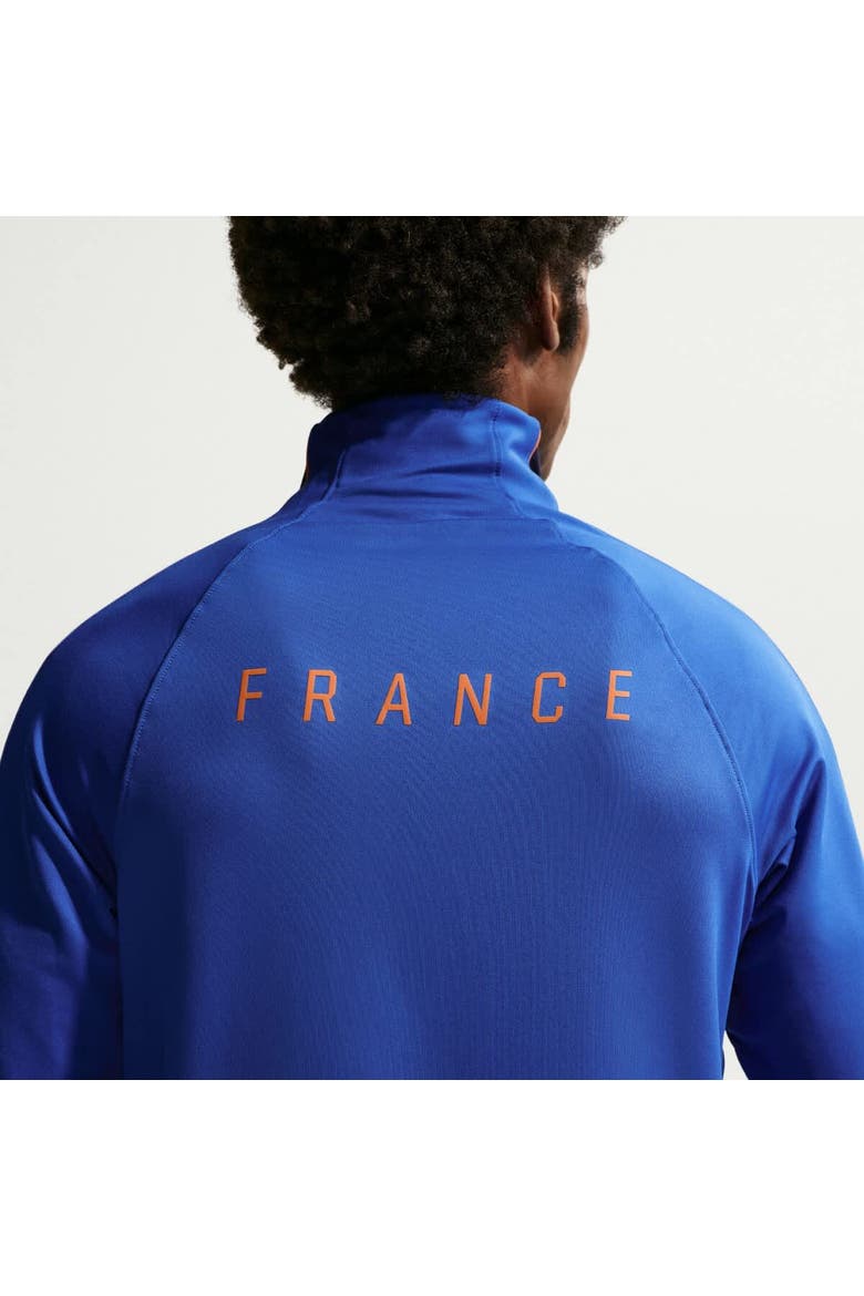 Men's Nike Blue France National Team 2026 Strike Dri-FIT Quarter-Zip Drill Top, Alternate, color, Blue
