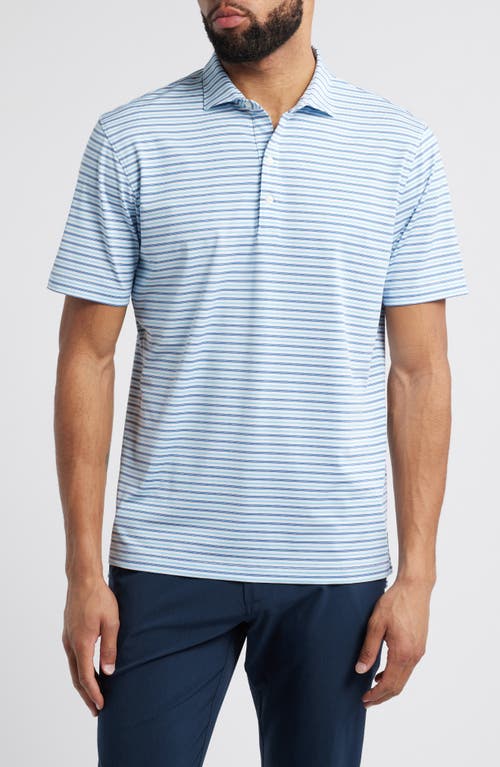 Johnnie-o Bronte Stripe Prep-formance Golf Polo In Majorca