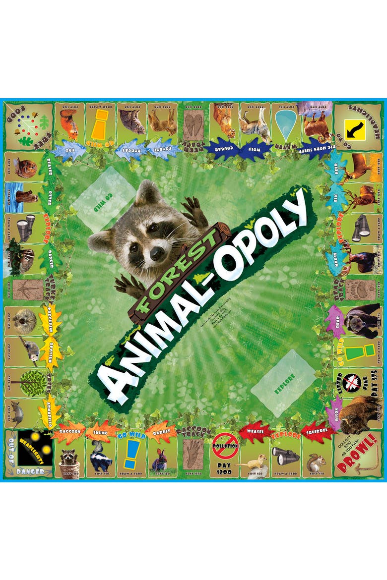 Forest Animalopoly Monopoly Board Game, Alternate, color, Multicolored