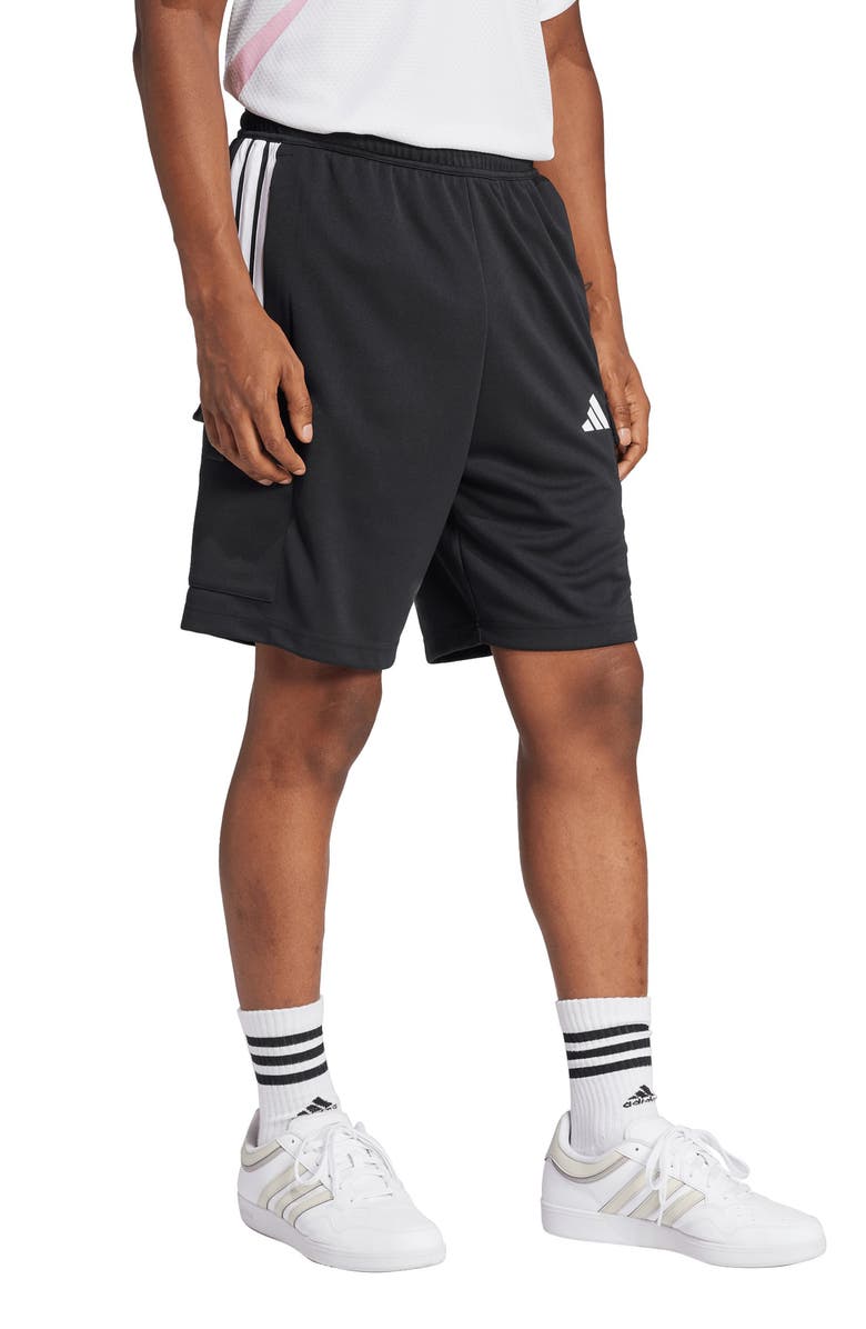 adidas Tiro Cargo Shorts, Alternate, color, Black/ White