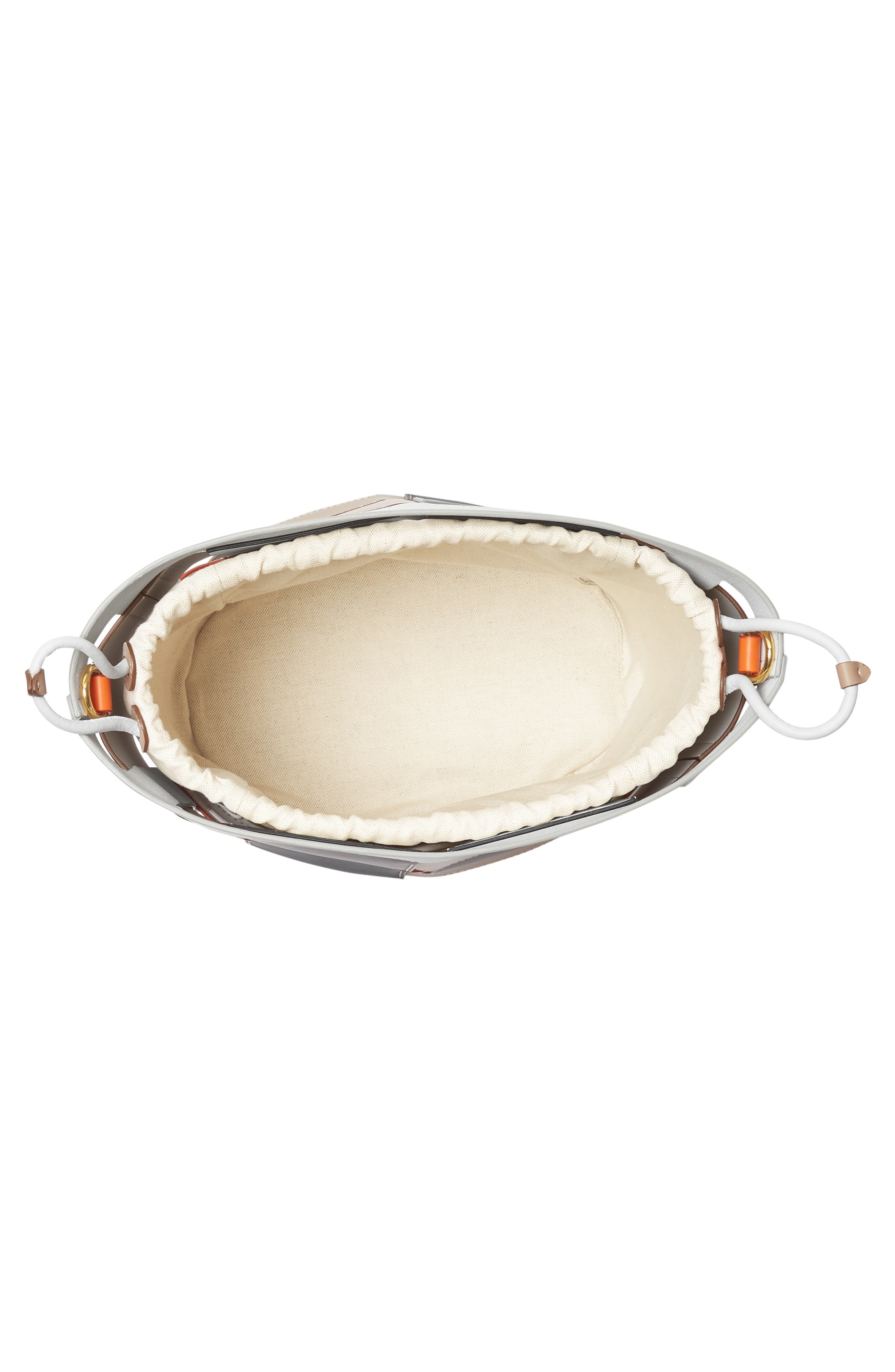 Burberry Small Foster Leather Bucket Bag, Alternate, color, 