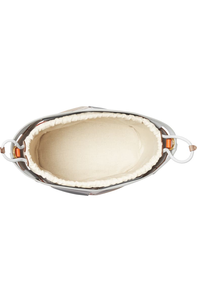 Burberry Small Foster Leather Bucket Bag, Alternate, color,