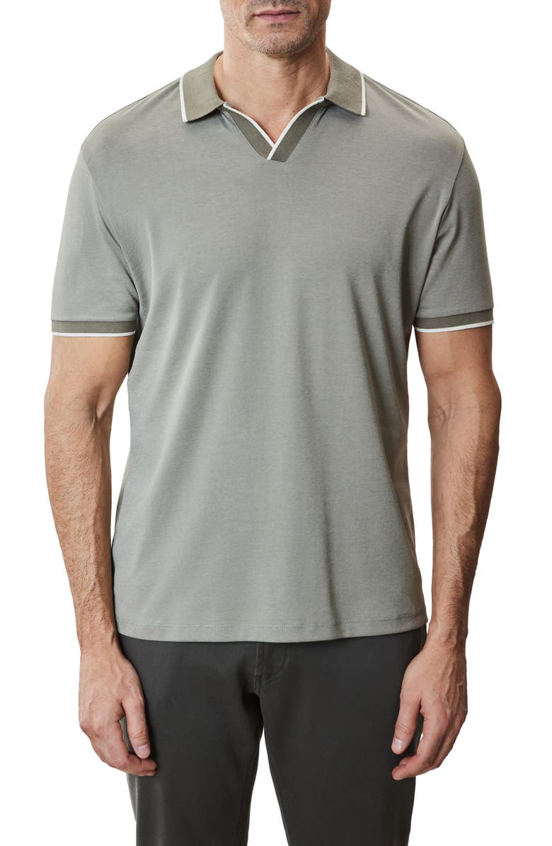 Robert Barakett Northpark Johnny Collar Polo, Main, color, Olive