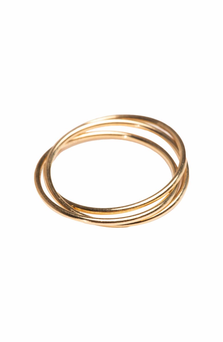 ABLE Interlocking Ring, Main, color, Gold-Filled