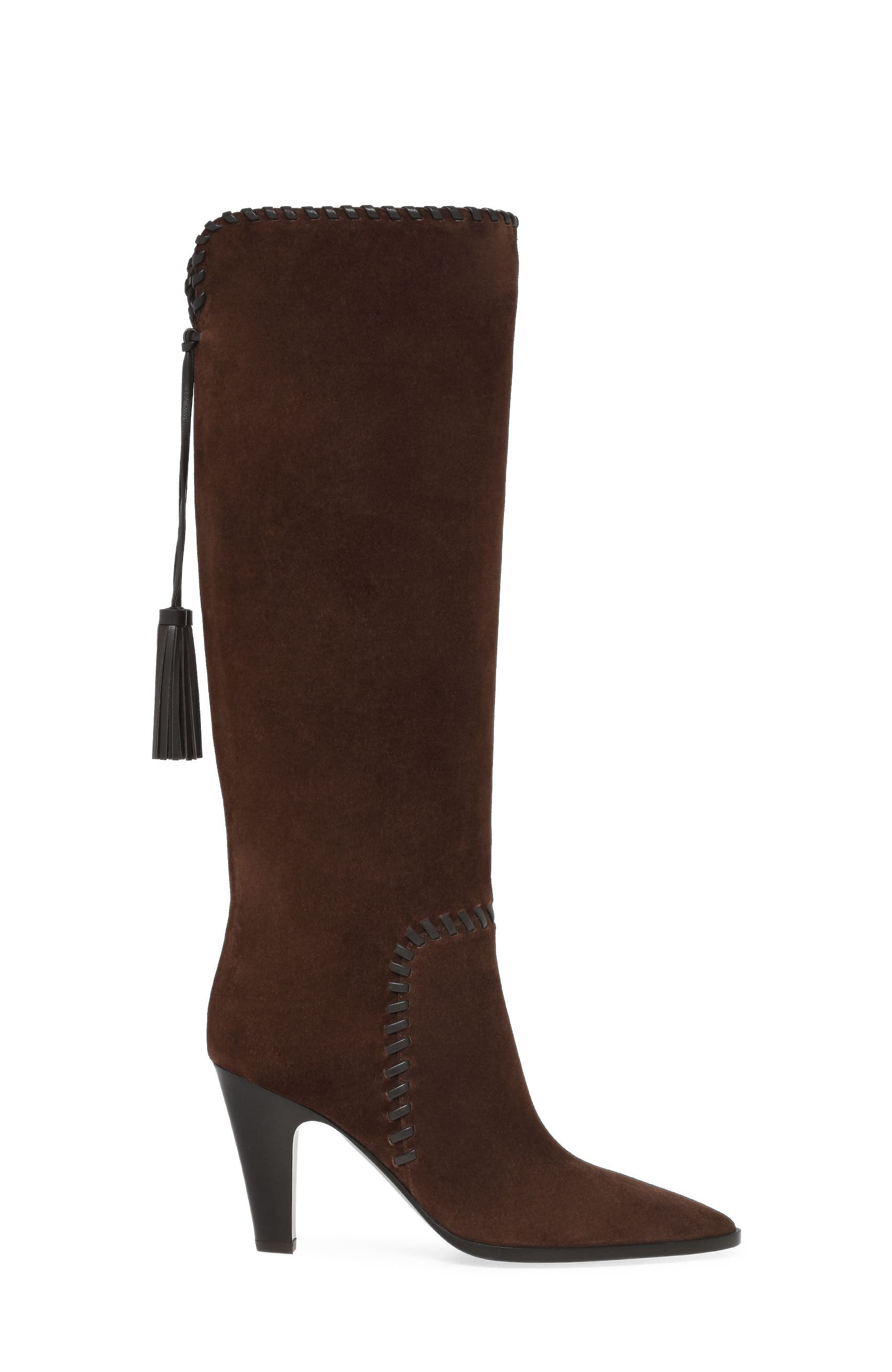 Zaira Boot, Main, color, Brown Suede and Lamb leather