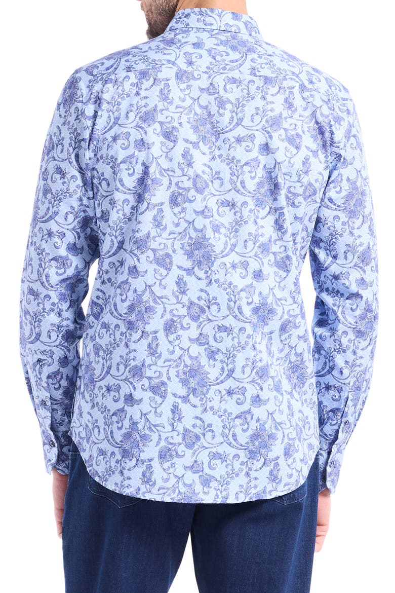 Long Sleeve Button Up Shirt, Alternate, color, LIGHT BLUE