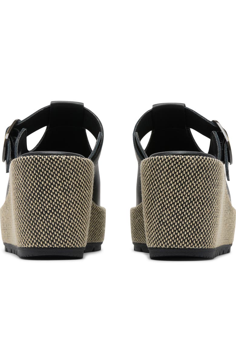 SOREL Sunpeak Platform Wedge Sandal, Alternate, color, Black/ Natural