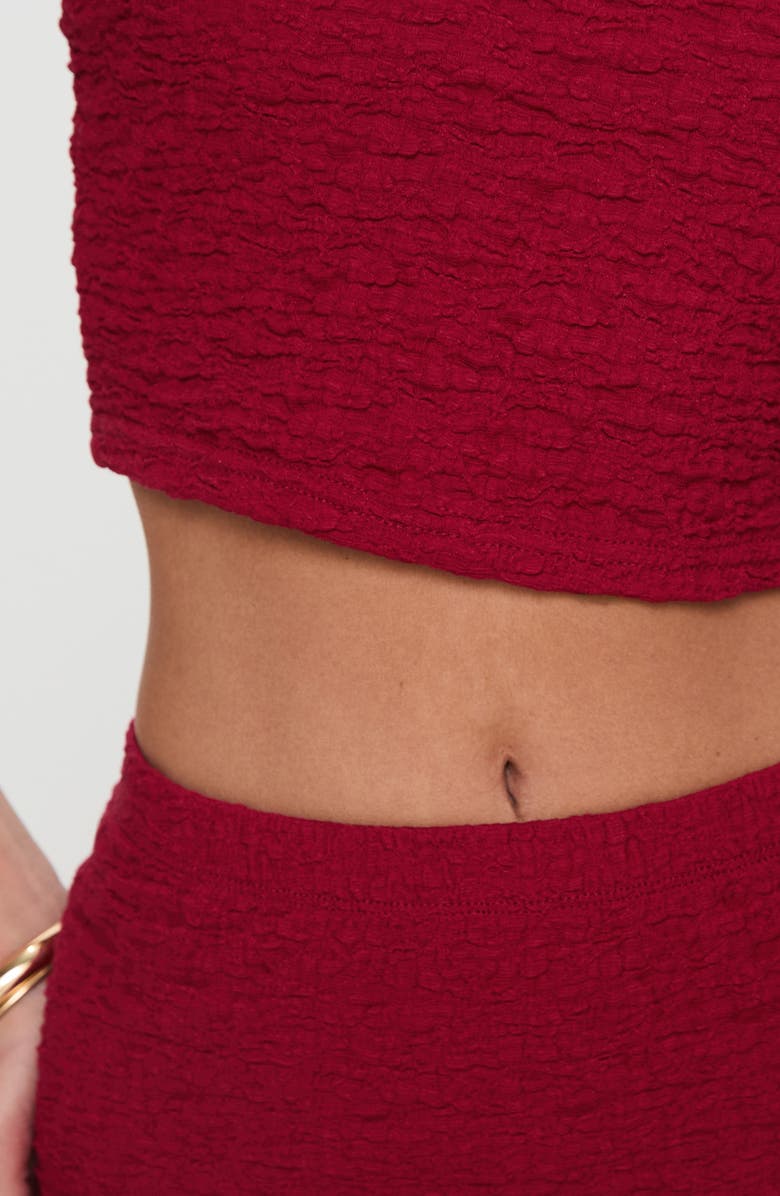 Princess Polly Martha Strapless Top & Maxi Skirt Set, Alternate, color, Burgundy