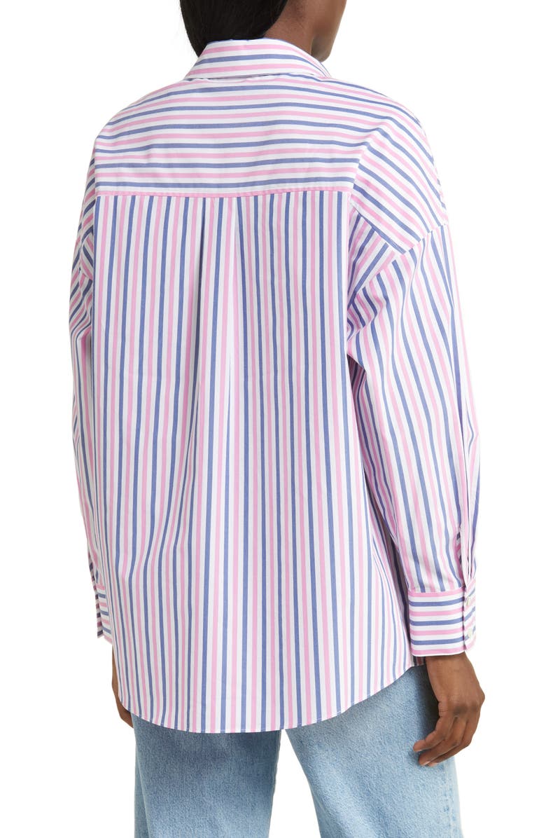 Favorite Daughter Ex-Boyfriend Stripe Button-Up Shirt, Alternate, color, 