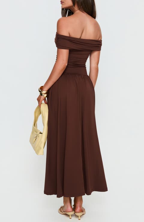 Katalia Off-the-Shoulder Maxi Dress
