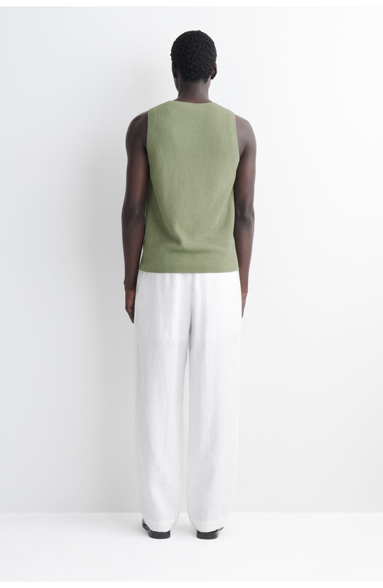 COS Bouclé-knit Tank Top, Alternate, color, Green