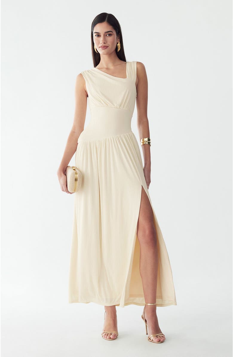 BWLDR Riah Maxi Dress, Alternate, color, Off White