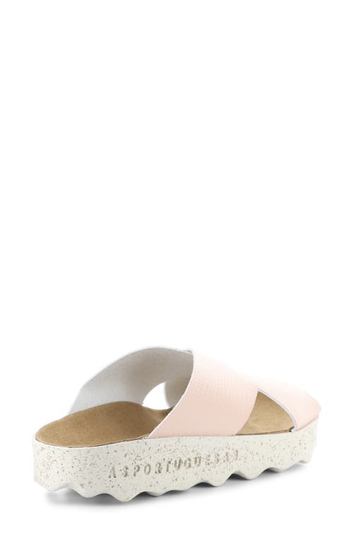 Asportuguesas By Fly London Cross Slide Sandal In Pink