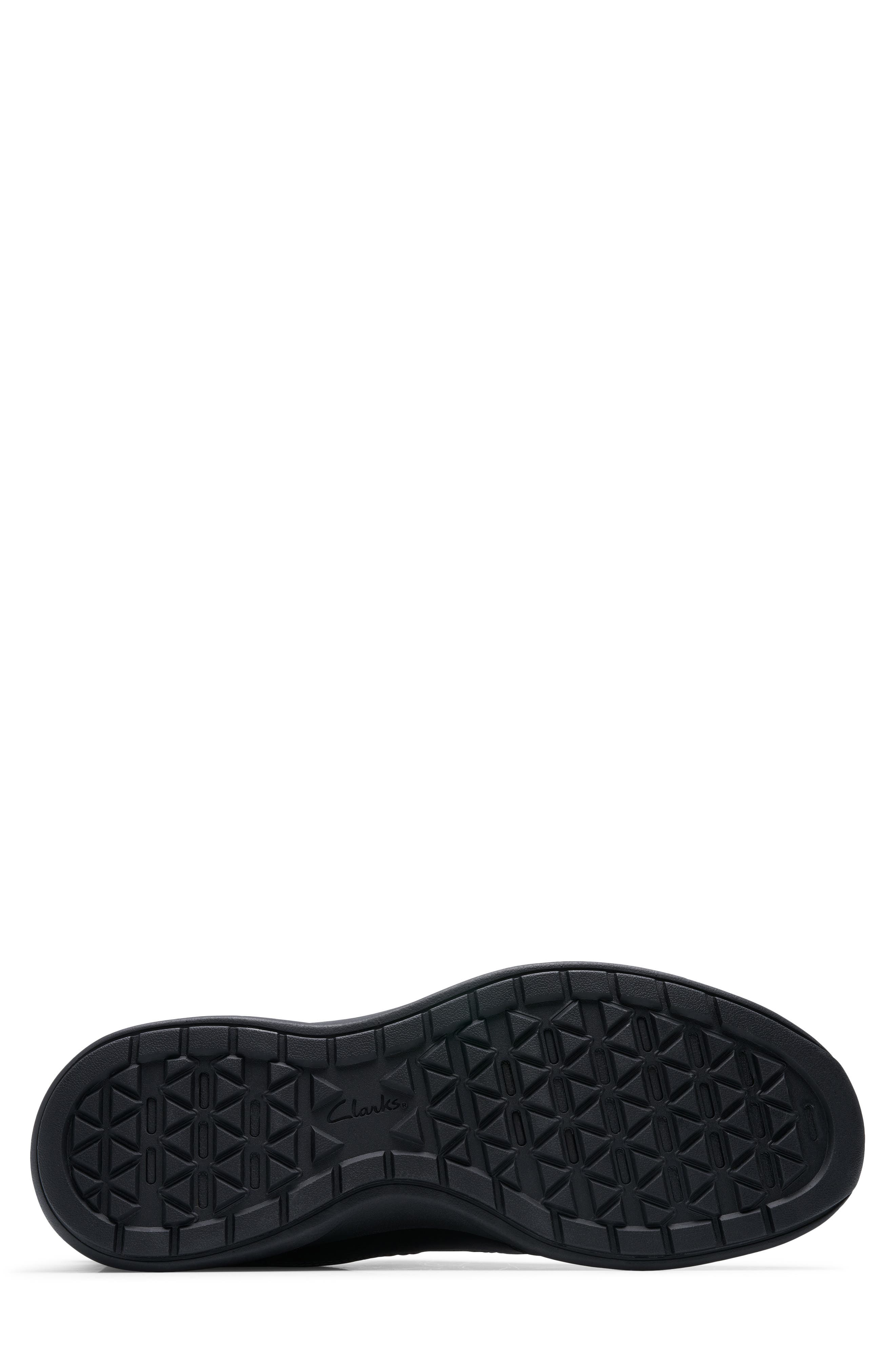 Clarks<sup>®</sup> Mullan Step Sneaker, Alternate, color, Black Leather