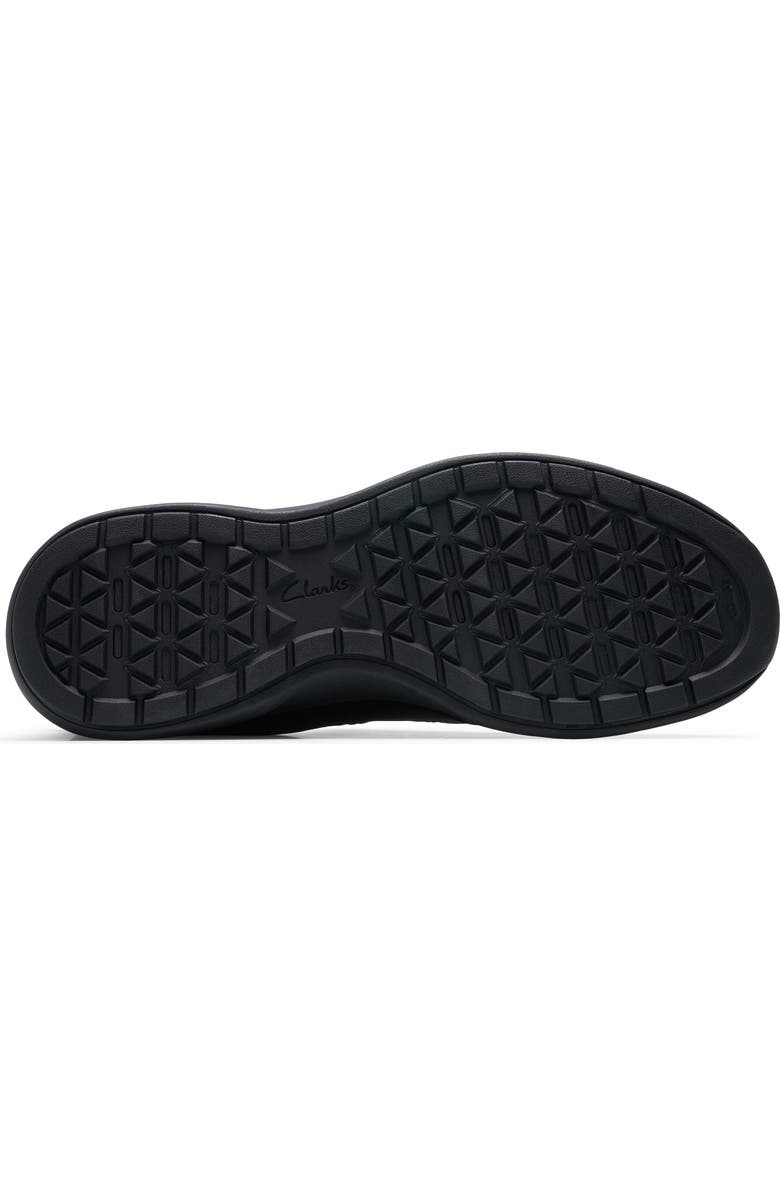 Clarks<sup>®</sup> Mullan Step Sneaker, Alternate, color, Black Leather