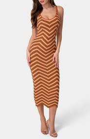 bebe Crochet Midi Dress