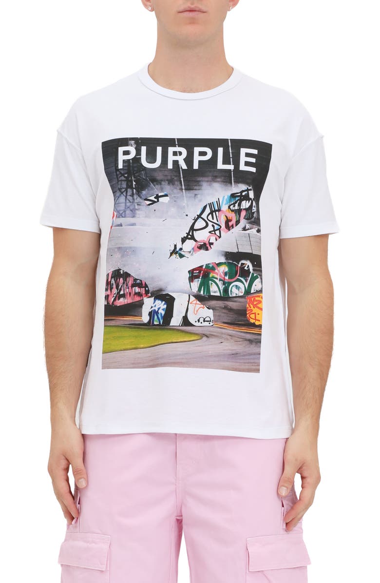 PURPLE BRAND Textured Inside Out Graphic T-Shirt, Main, color,