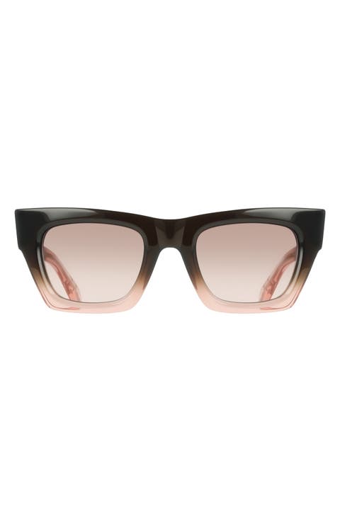 50mm Gradient Cat Eye Sunglasses