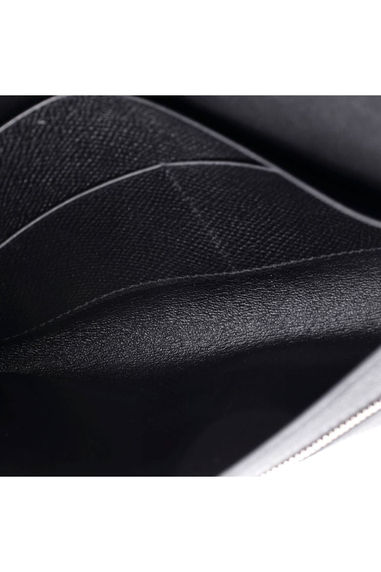 New H Passant Wallet Leather Long, Alternate, color, Noir