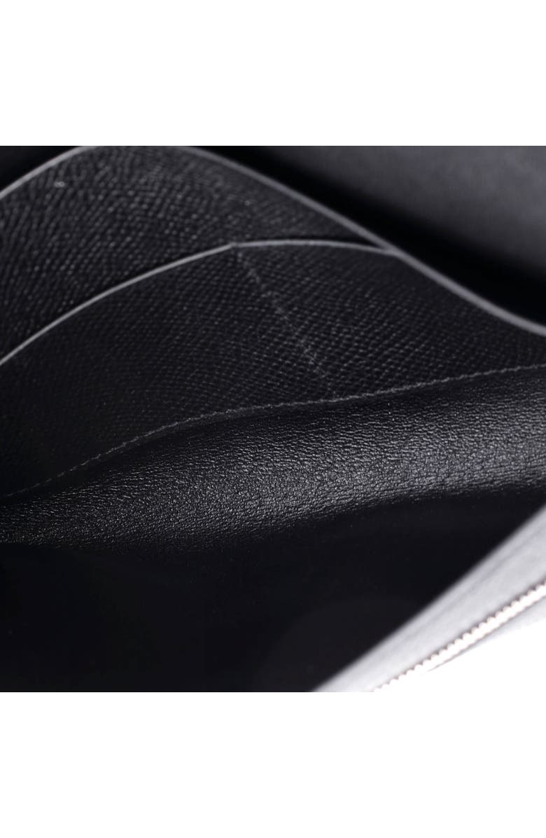 Pre-Owned Hermes New H Passant Wallet Leather Long, Alternate, color, Noir