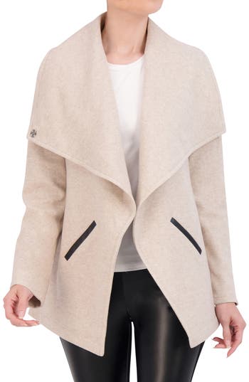 Ookie & Lala Women's Wool Blend Jacket In Heather Oat