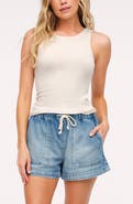 nuuds Slinky Rib Knit Stretch Modal Jersey Tank