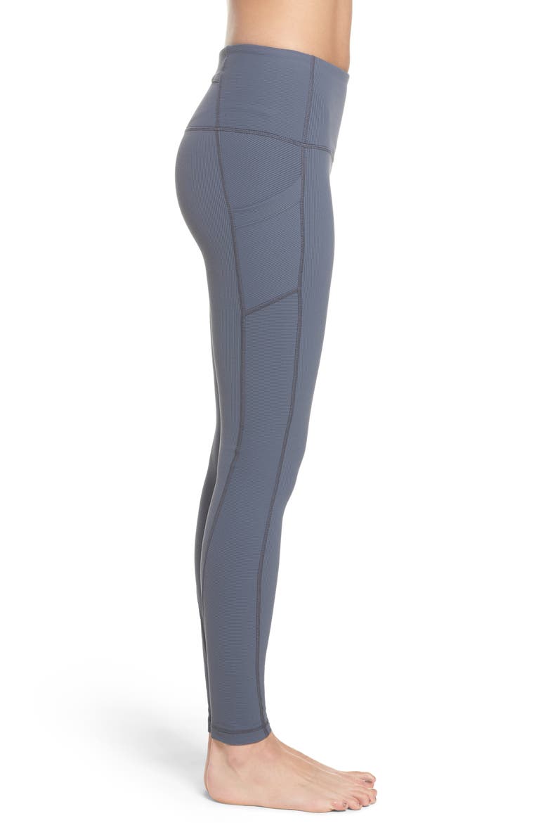 Divine High Waist Rib Leggings, Alternate, color, GREY GRAPHITE