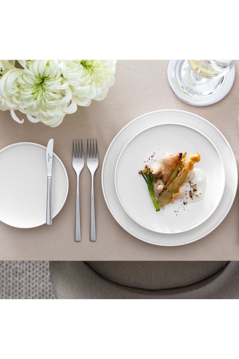 Afina Salad Plate, Alternate, color, White