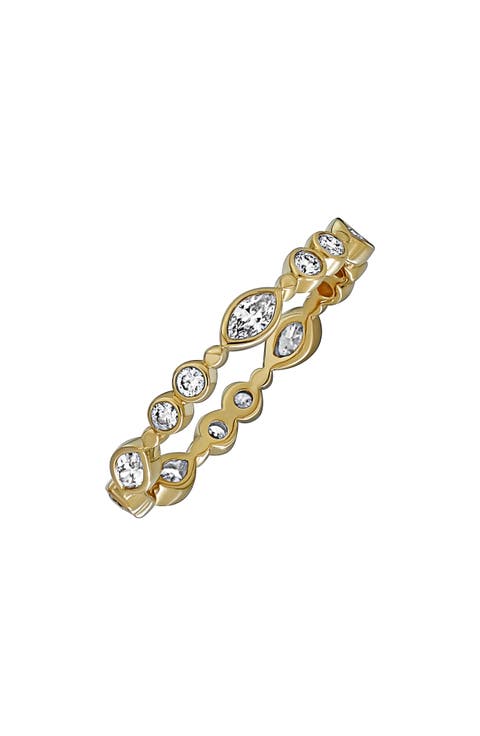 Monaco 18K Yellow Gold Diamond Stackable Ring