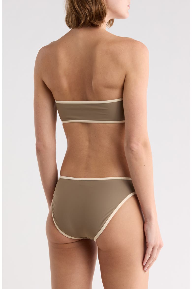 Bandeau Two-Piece Swimsuit, Alternate, color, TAUPE HAZE